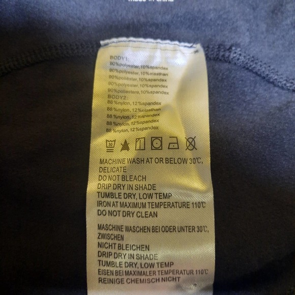 NWOT Baleaf Navy One piece Stirrup Racerback Cycling tights XL - Picture 5 of 15